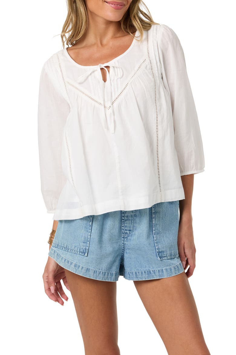 Tomi Cotton Top, Alternate, color, WHITE