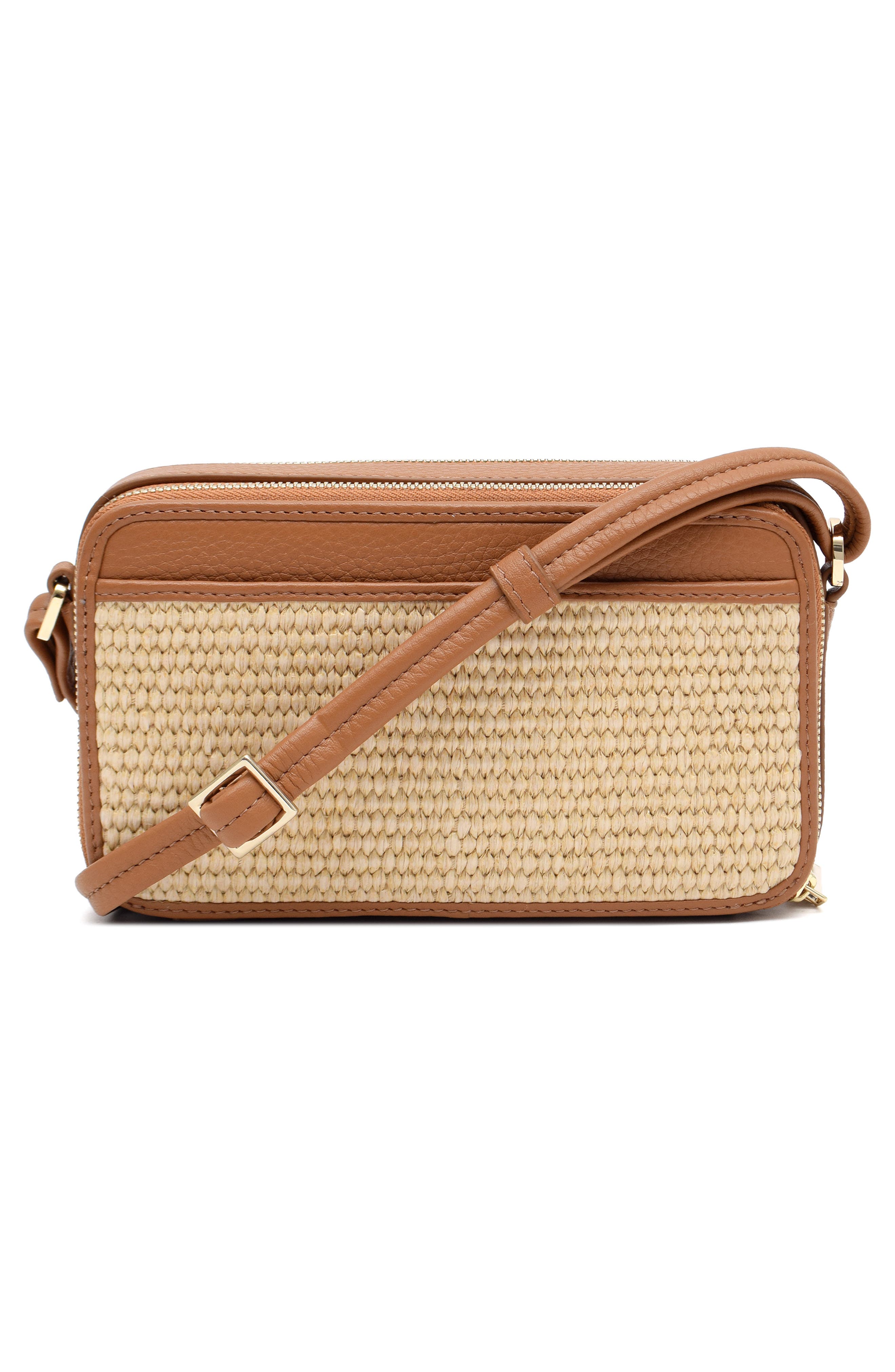 Thacker Riley Woven Crossbody Bag, Alternate, color, Natural/ Tan