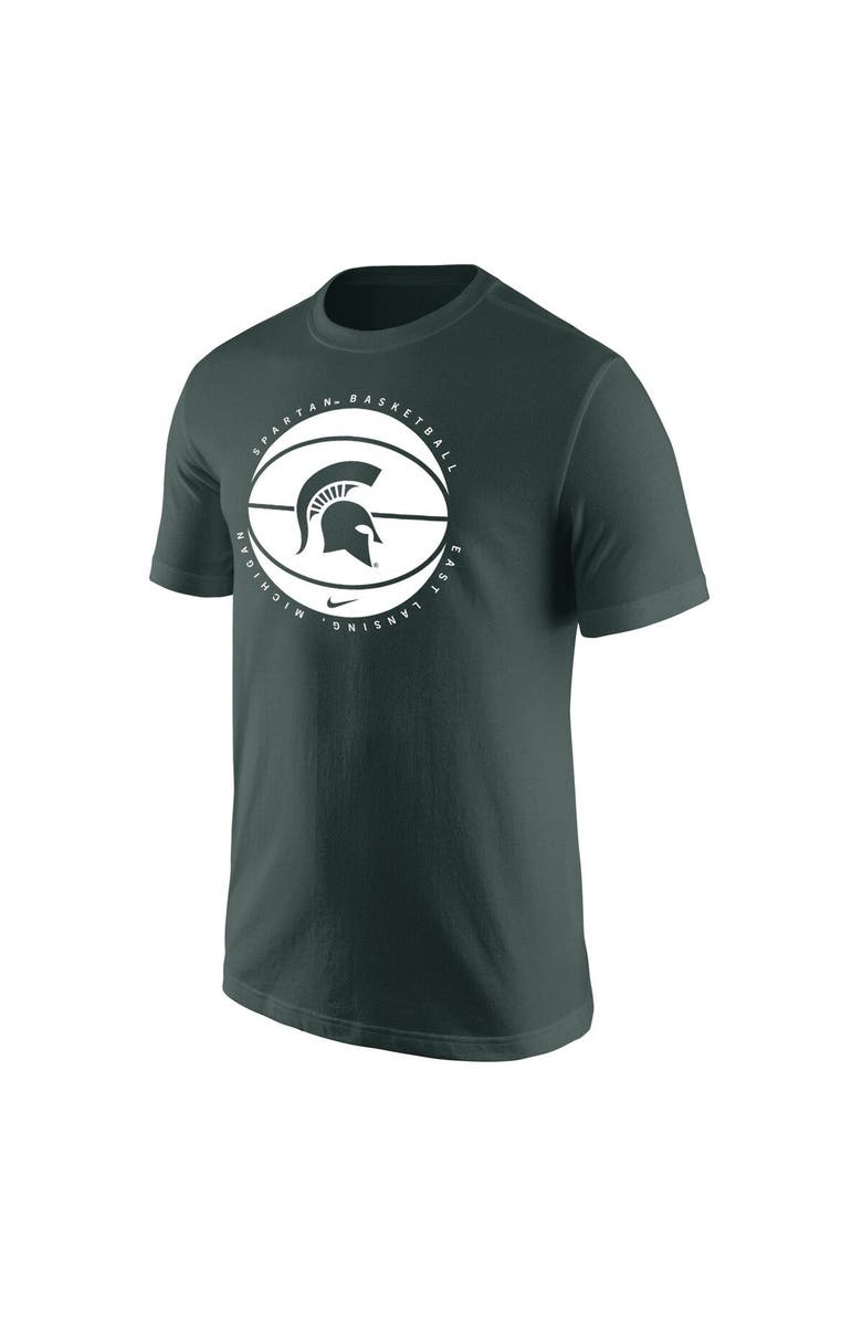 Nike Men's Nike Green Michigan State Spartans Basketball Logo T-Shirt, Alternate, color, 