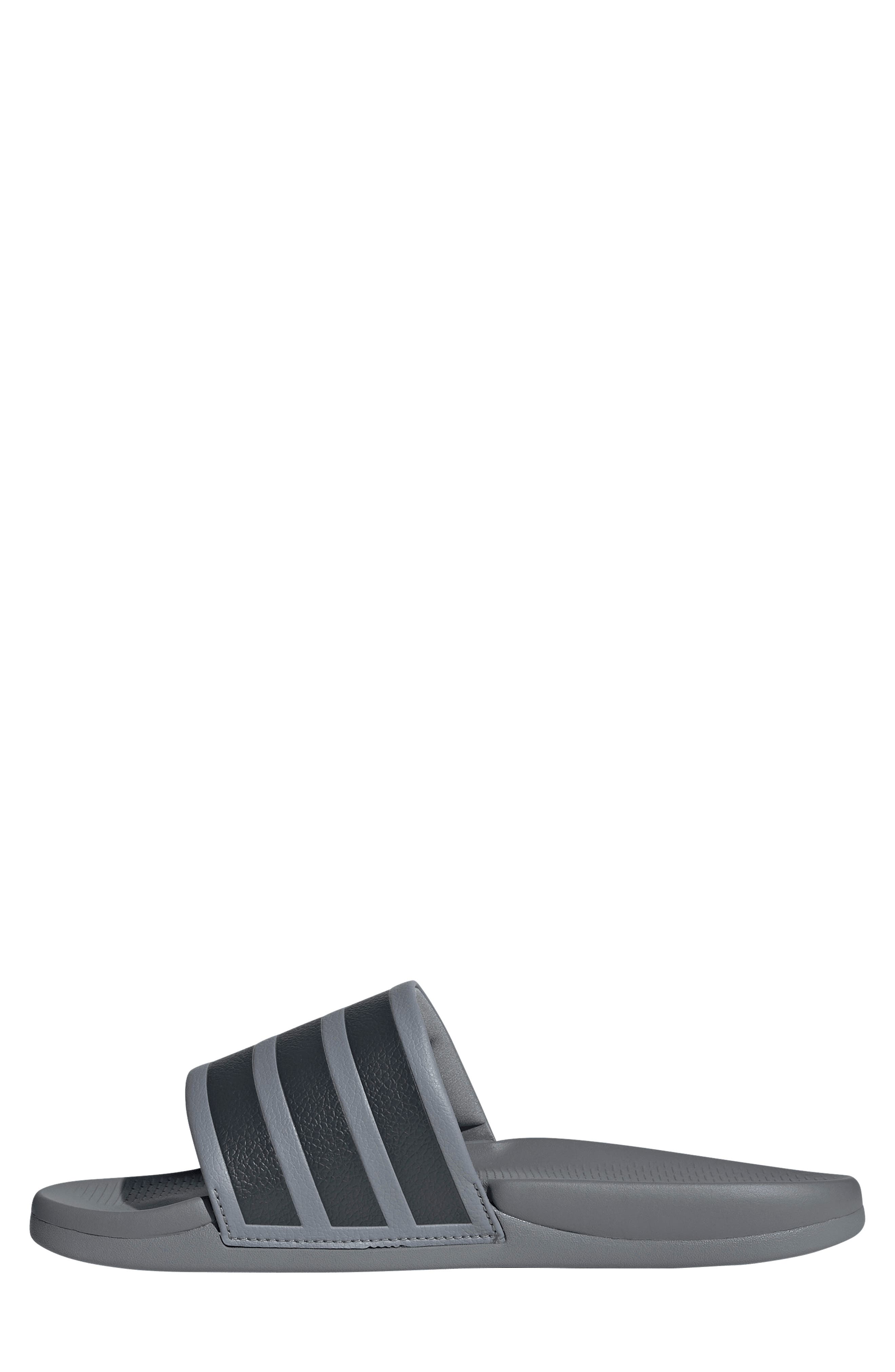 Gender Inclusive Adilette Comfort 2.0 Slide Sandal, Alternate, color, GREY/CARBO