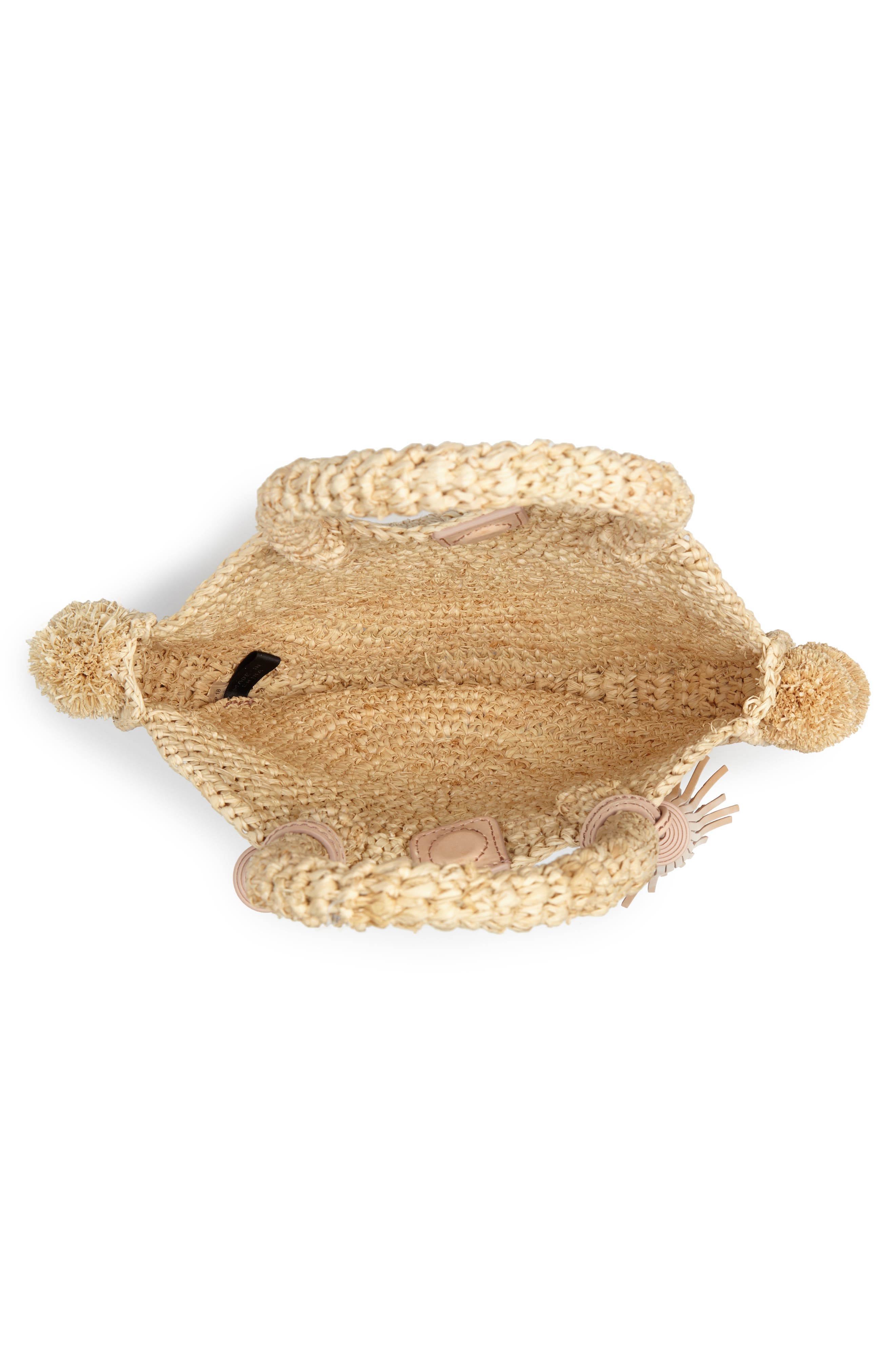 Loeffler Randall Straw Circle Tote, Alternate, color, 