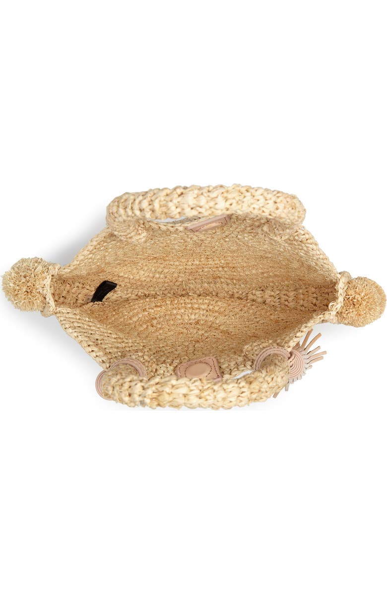 Loeffler Randall Straw Circle Tote, Alternate, color,