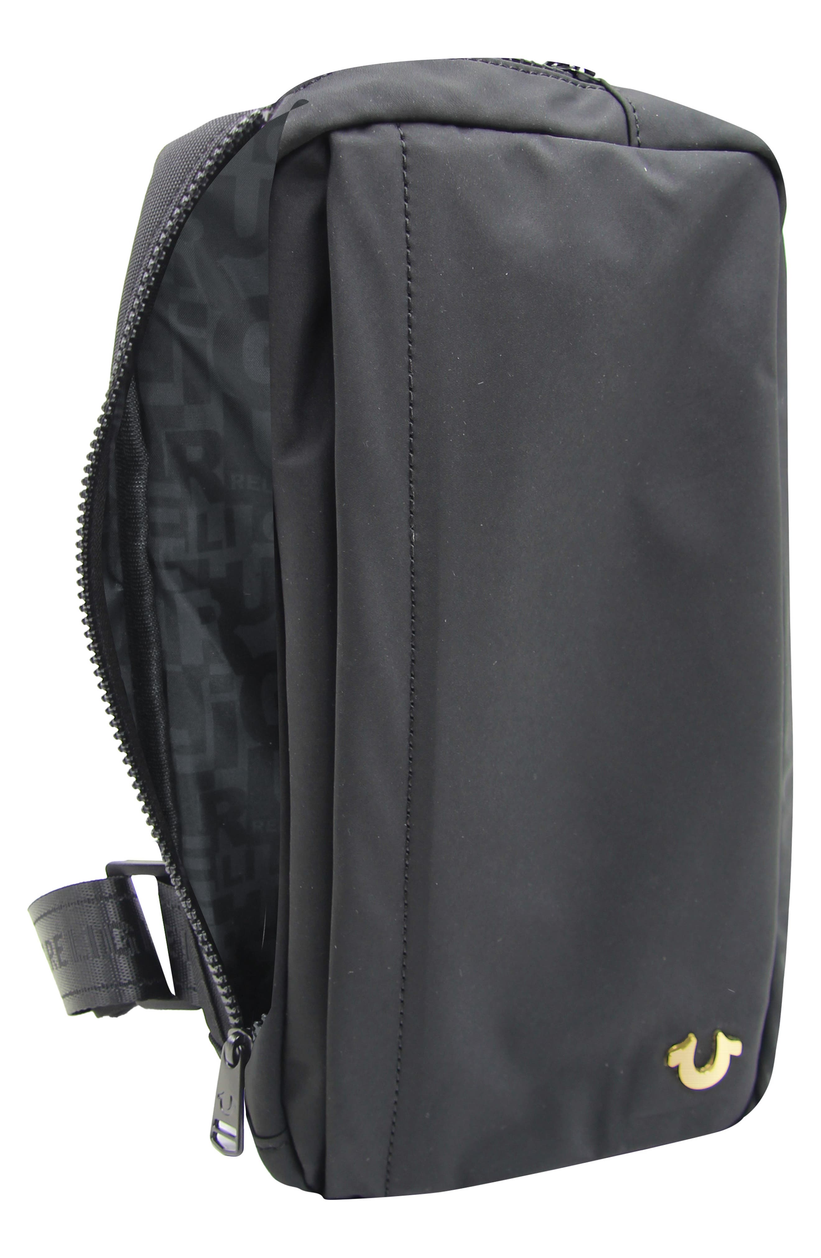 True Religion Portnoy Sling Crossbody Bag, Alternate, color, Black