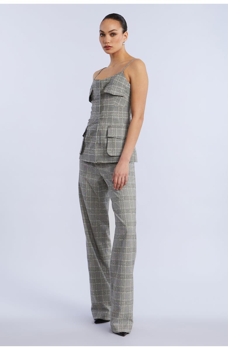 BCBGMAXAZRIA Glen Plaid Vest, Alternate, color, Glen Plaid