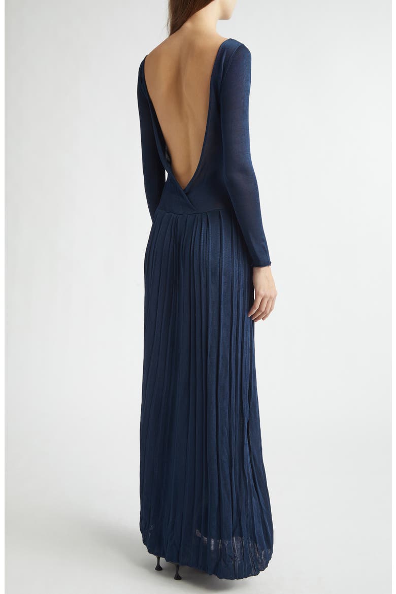 drop waist long sleeve maxi dress Navy 100% Linen Drop Waist Maxi Dress