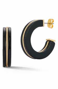 SPHERA MILANO Resin Hoop Earrings