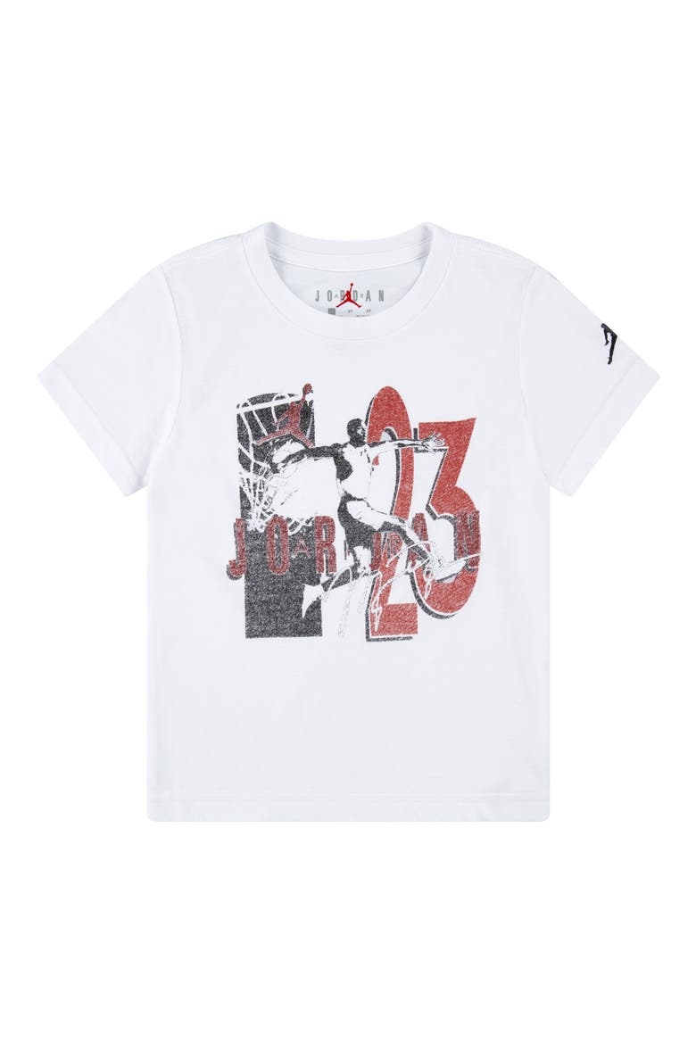 Kids' Retro Short Sleeve T-Shirt, Main, color, WHITE
