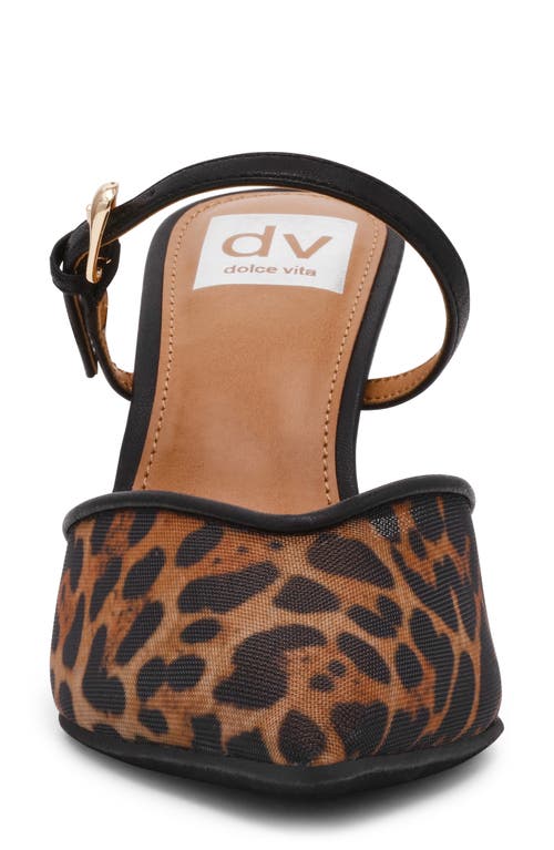 Dolce Vita Dv By Elle Ganza Mule Pump In Animal Print