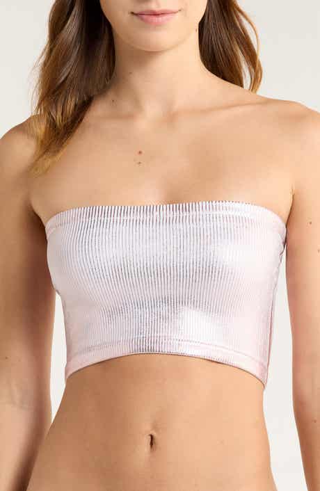 Free People Amelia Foil Bandeau Top