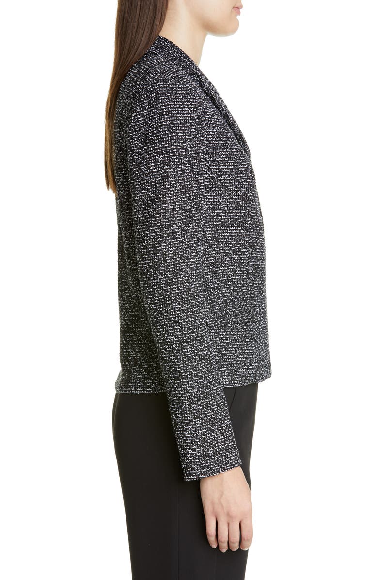 St. John Collection Textured Wool Blend Bouclé Jacket, Alternate, color, 