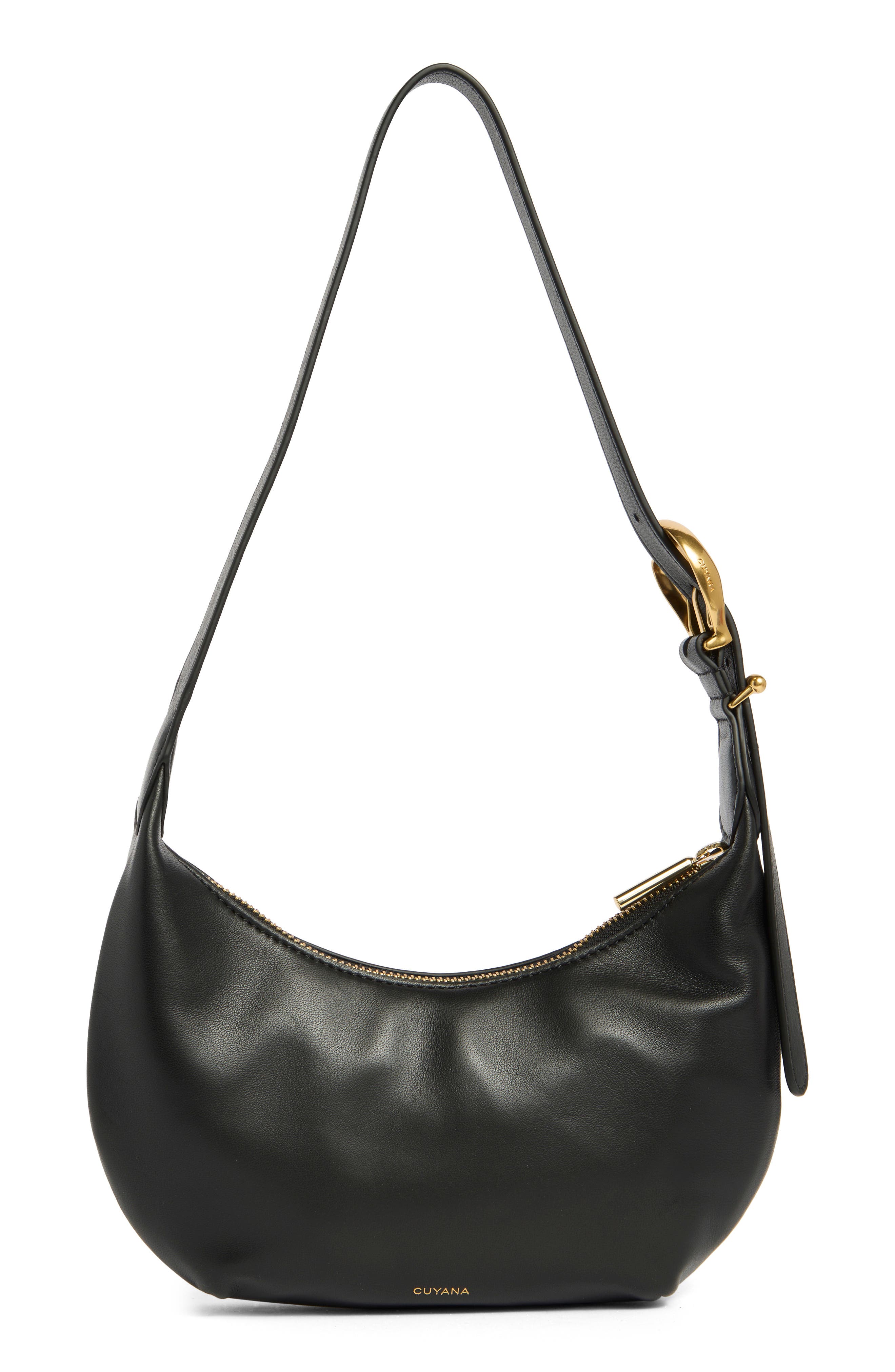 Cuyana Mini Celestia Leather Shoulder Bag, Main, color, 