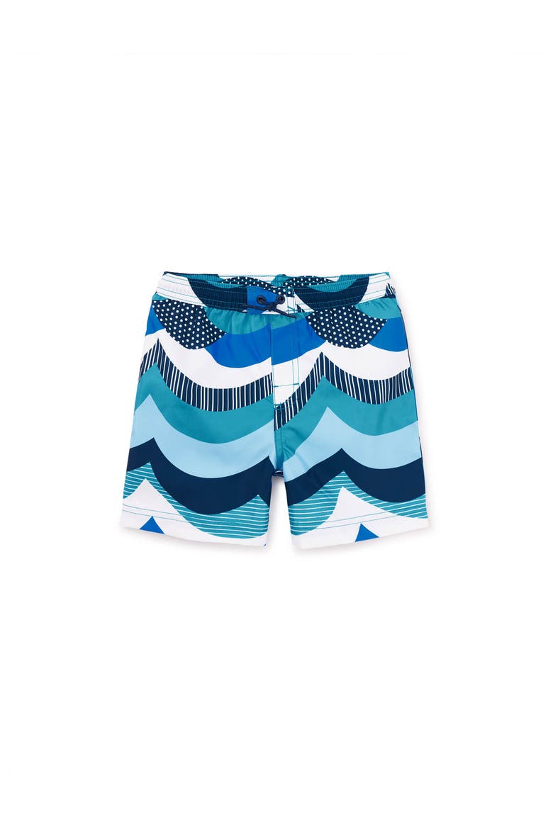 Mid-Length Swim Trunks, Main, color, Scallop Waves