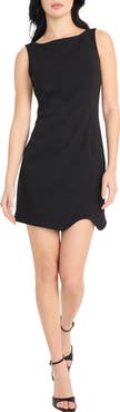 Donna Morgan Sleeveless Curved Hem Minidress
