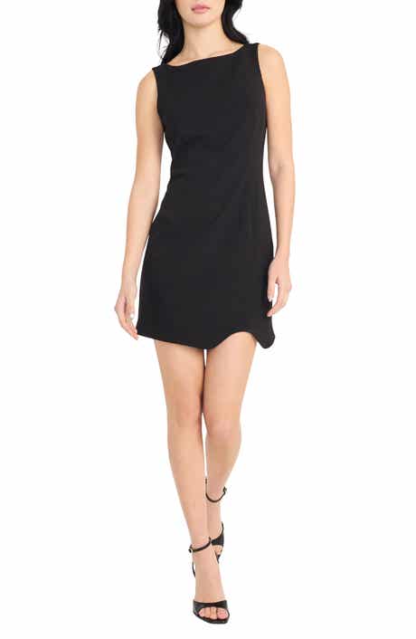 Donna Morgan Sleeveless Curved Hem Minidress