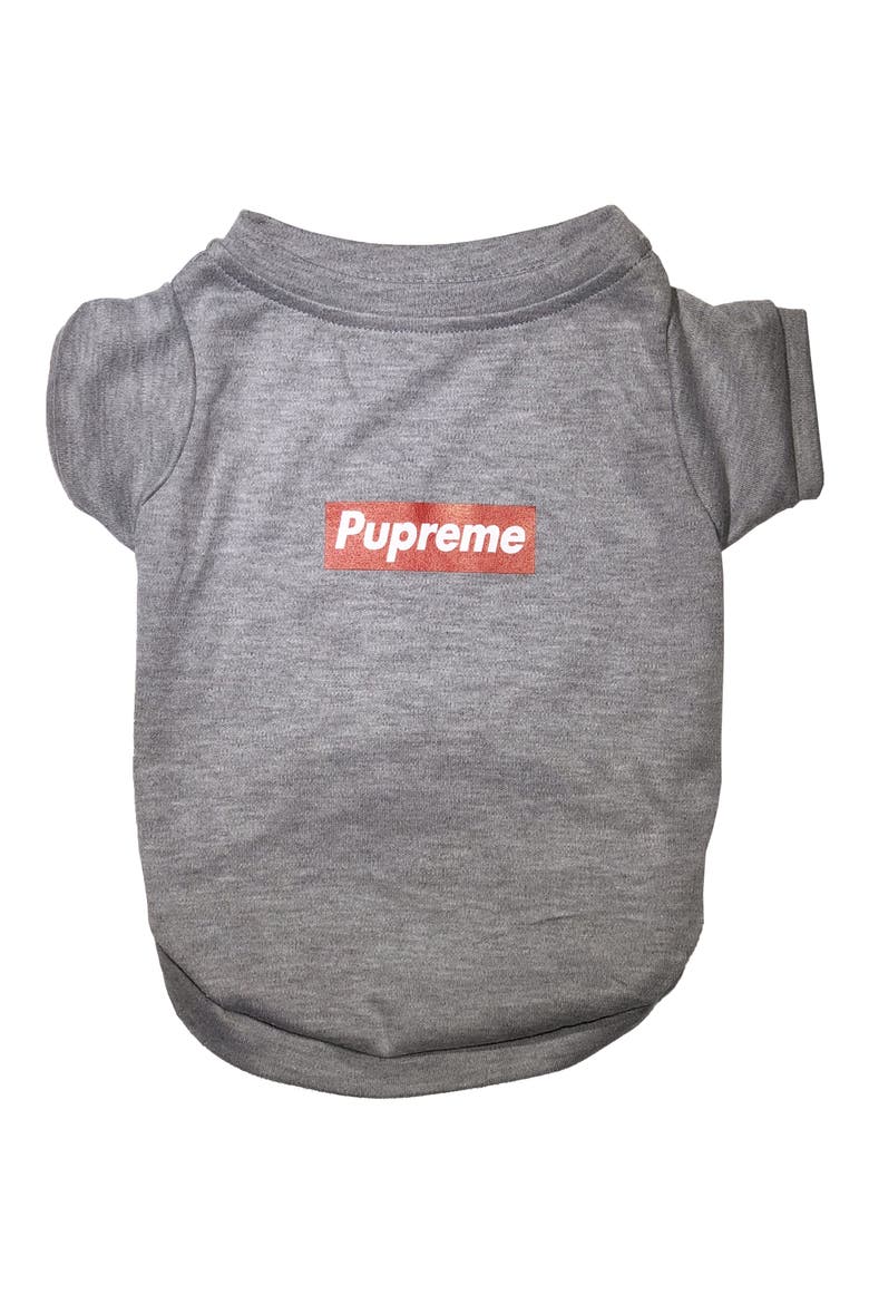 Pupreme Dog Shirt, Alternate, color, GREY