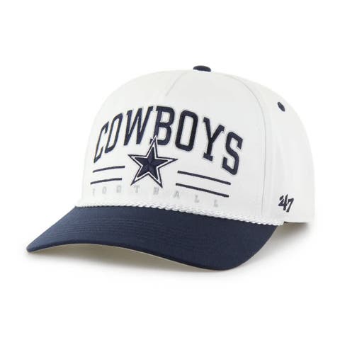 Men's '47  White Dallas Cowboys Roscoe Two-Toned Hitch Adjustable Hat