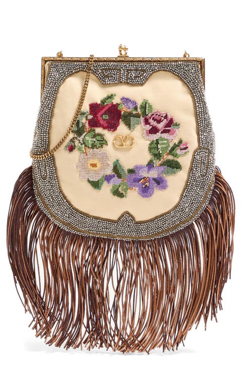 Fringe Minaudière Handbag