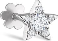 MARIA TASH Diamond Star Threaded Stud Earring