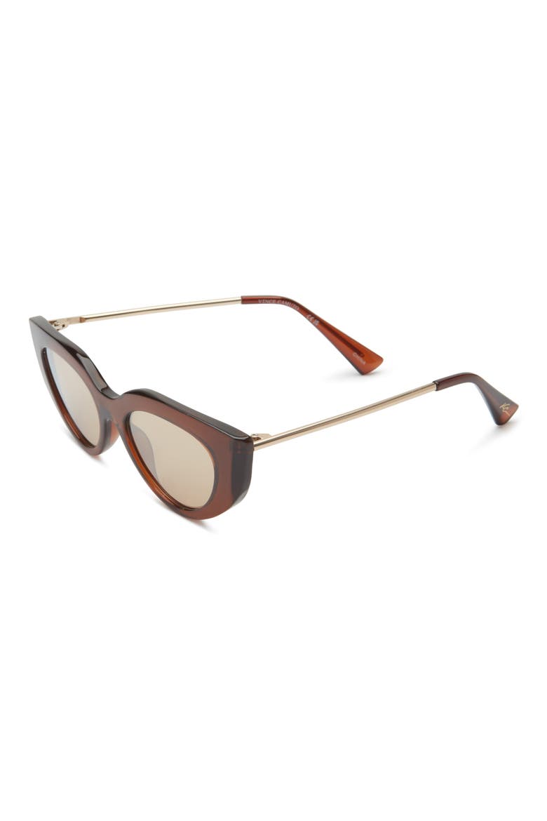 47mm Gradient Cat Eye Sunglasses, Alternate, color, BROWN