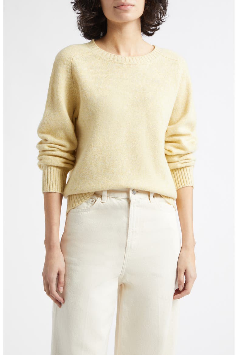 Blyth Lambswool Crewneck Sweater, Main, color, SUNSET SONG