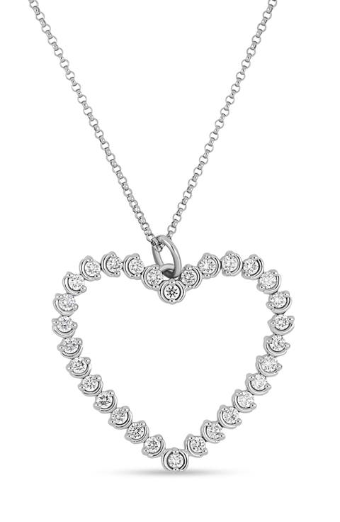 18K Gold Liora Diamond Heart Pendant Necklace