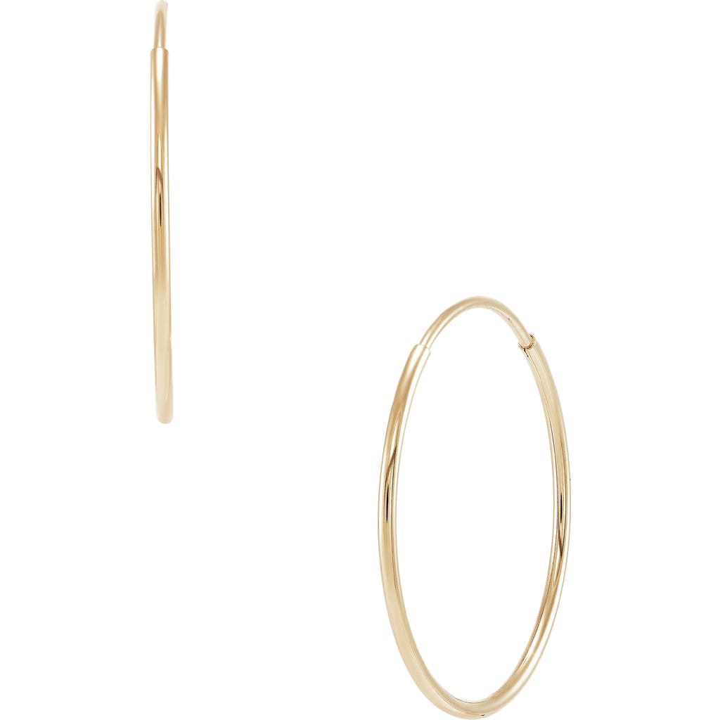 Frankie & Zoe Endless Hoop Earrings In Gold