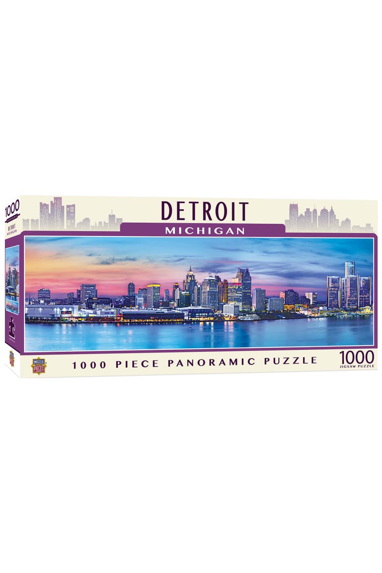 Detroit 1000pc Panoramic Puzzle, Main, color, Multicolor