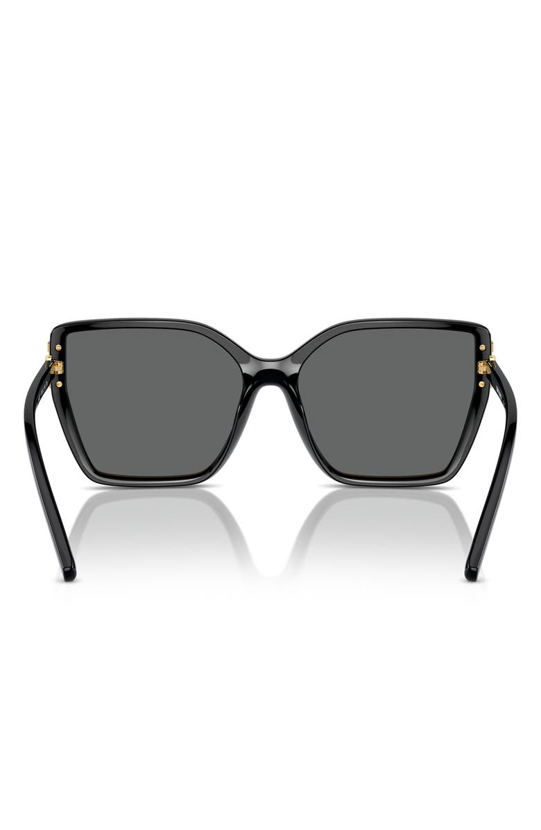 Tory Burch 58mm Square Sunglasses, Alternate, color, Black