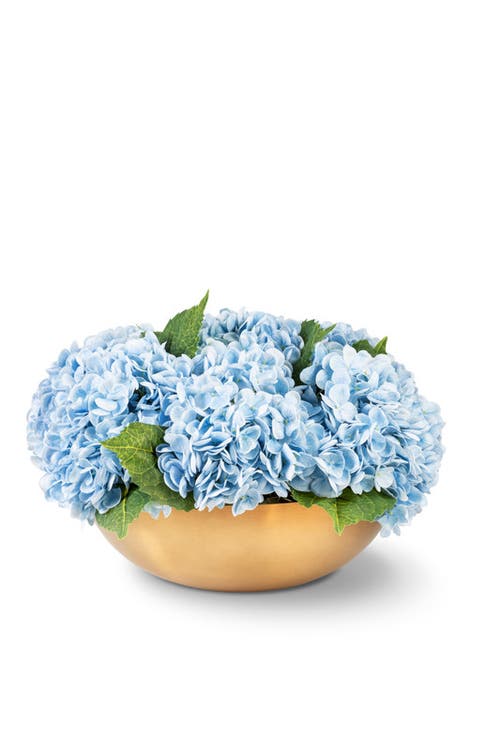 Cocobella Ian Realtouch Hydrangea Arrangement In Azure