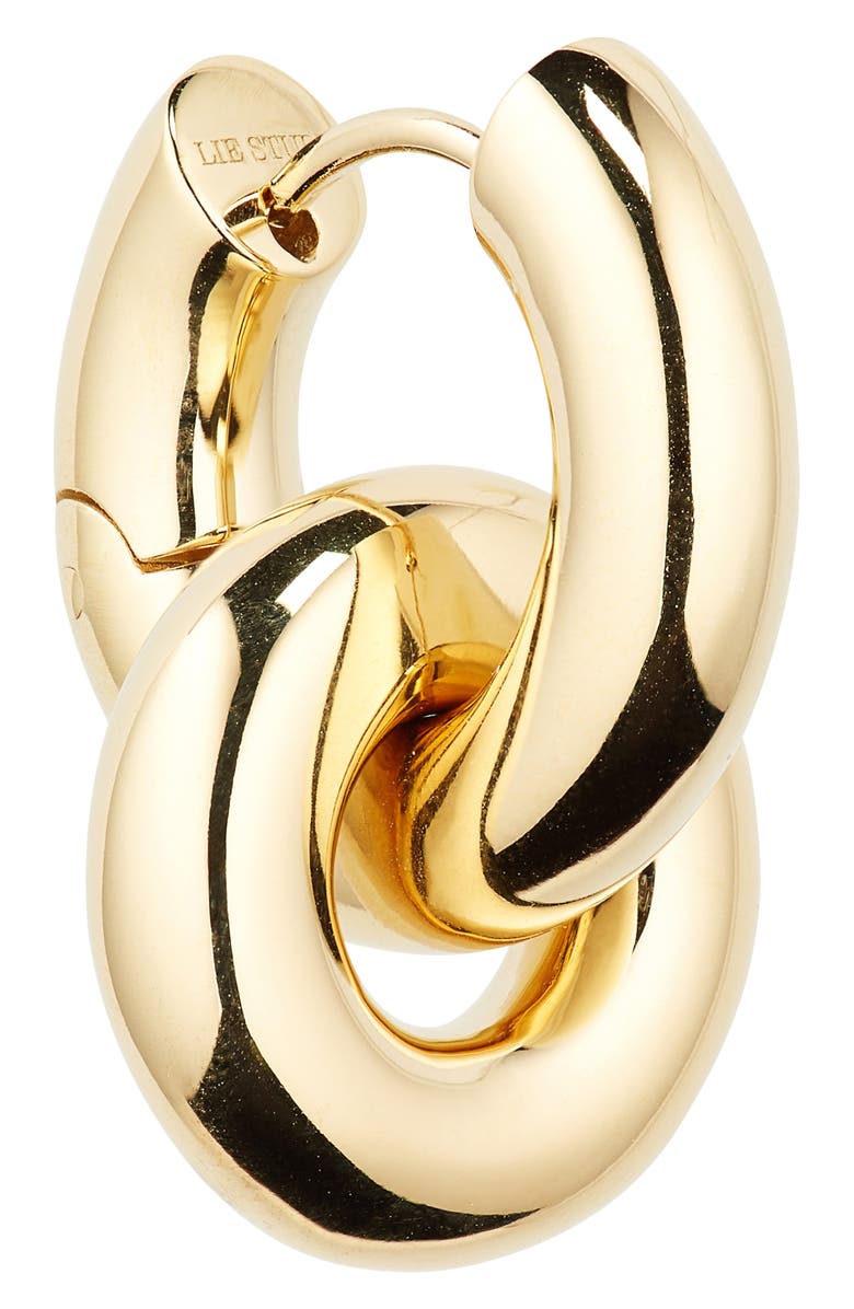 Lié Studio The Esther Huggie Hoop Earrings, Alternate, color, 18K Gold Plating