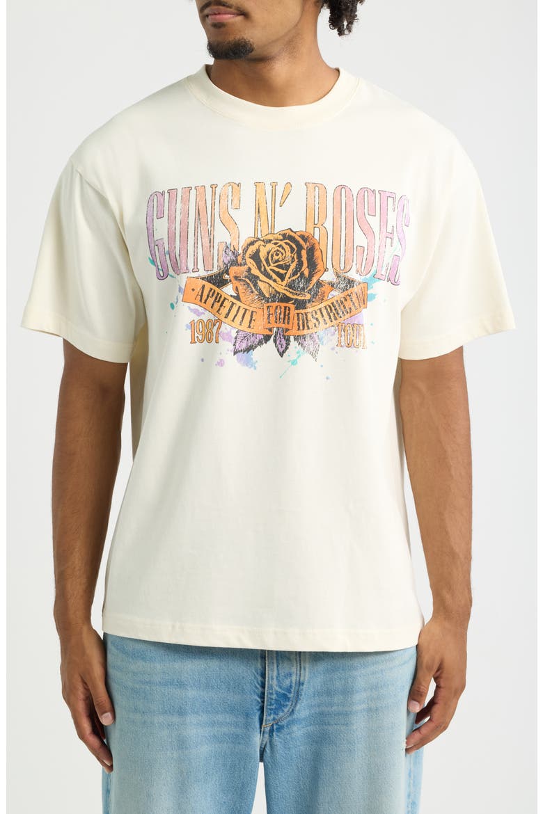 Guns N' Roses Graphic T-Shirt, Main, color, CREAM