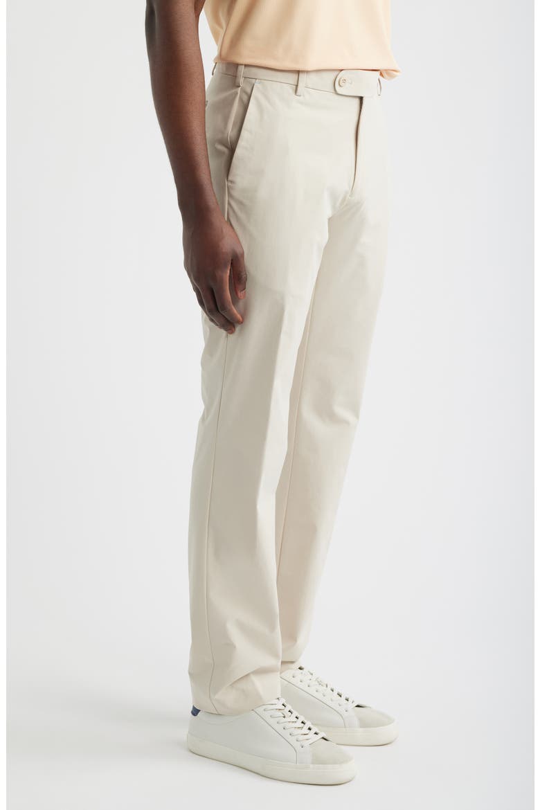 Crown Crafted Surge Performance Flat Front Trousers, Alternate, color, STONE