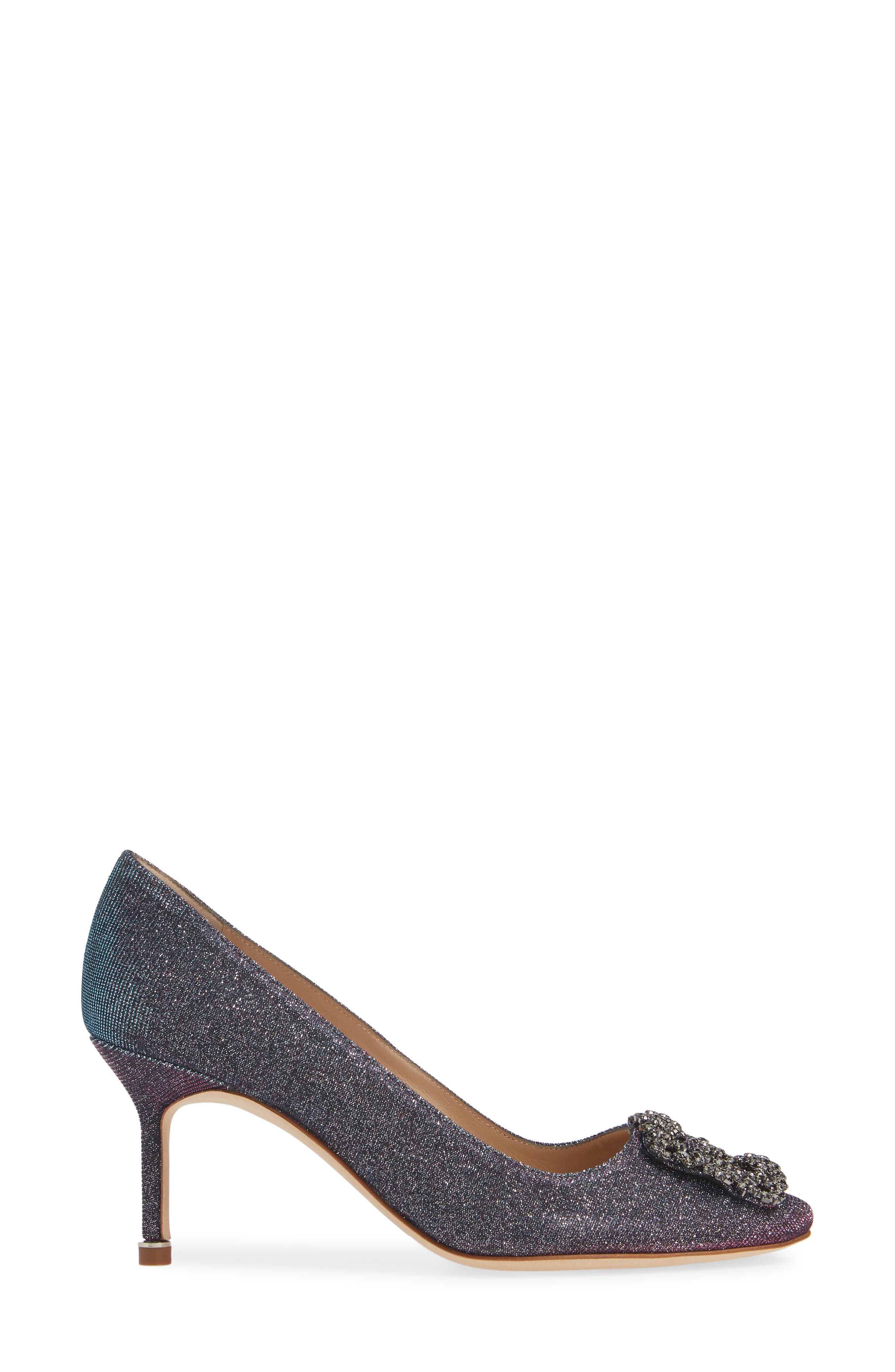 Manolo Blahnik Hangisi Pointed Toe Pump, Alternate, color, 