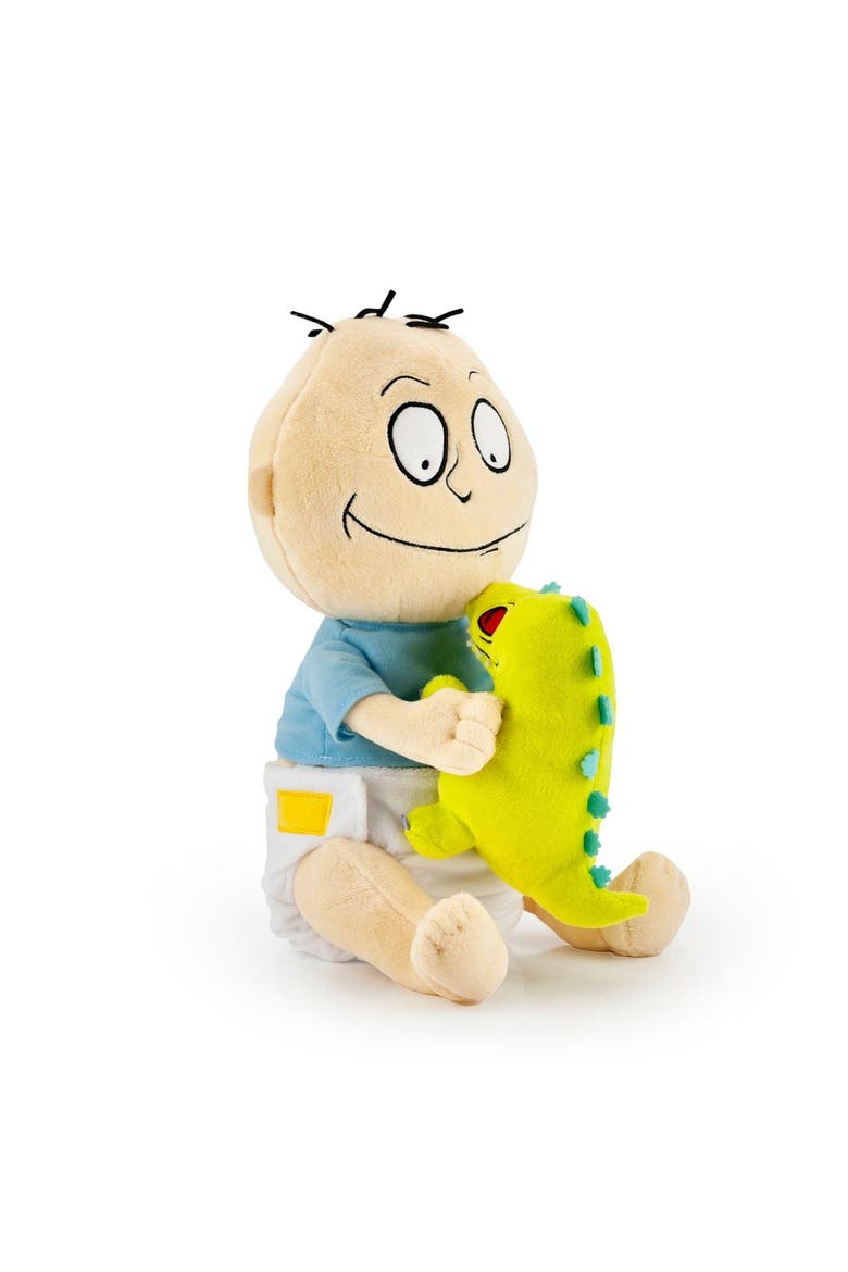 Nickelodeon Rugrats Tommy Pickles and Reptar Stuffed Plush Toy, 12", Alternate, color, Yellow