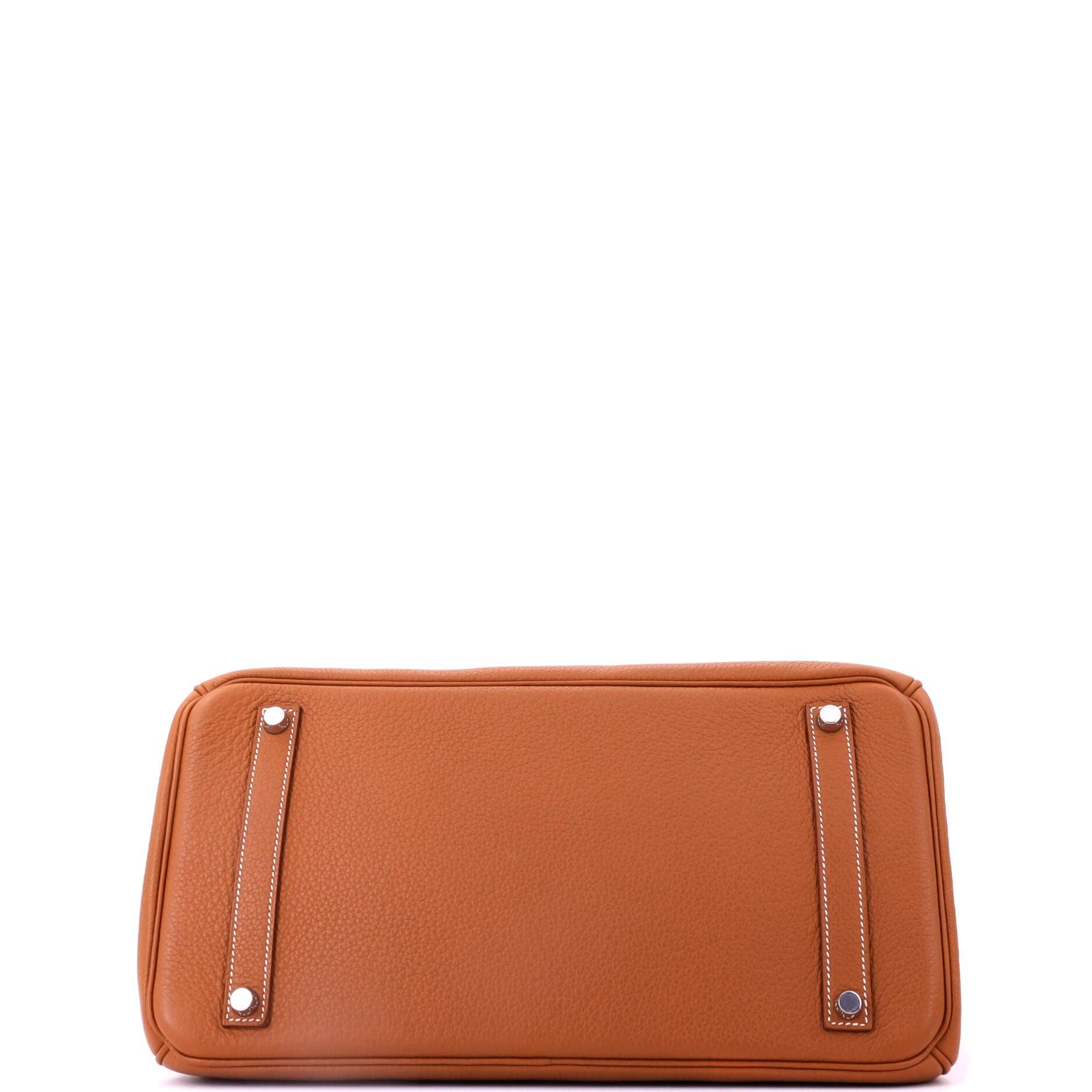 Pre-Owned Hermes Birkin Handbag Brown Togo with Palladium Hardware 35, Alternate, color, Gold