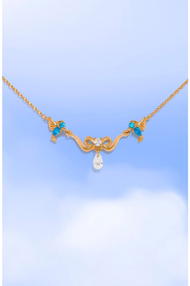 Disney Cinderella Pendant Necklace, Alternate, color, GOLD