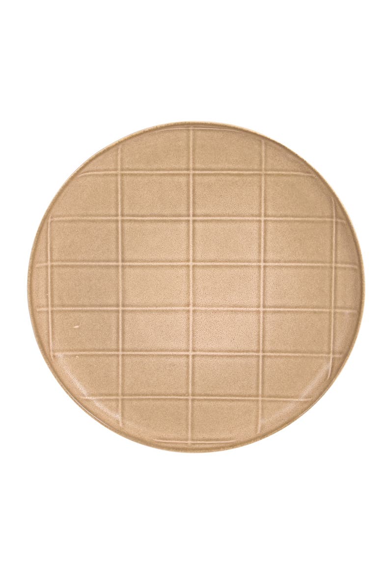 Milano Lines 12-Piece Reactive Glaze Stoneware Dinnerware Set, Alternate, color, Brown