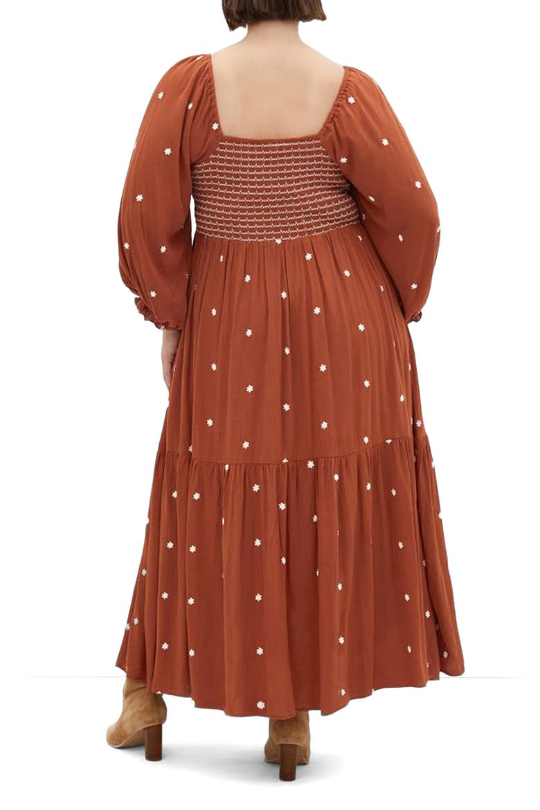 Kai Long Sleeve Maxi Dress, Alternate, color, HONEY