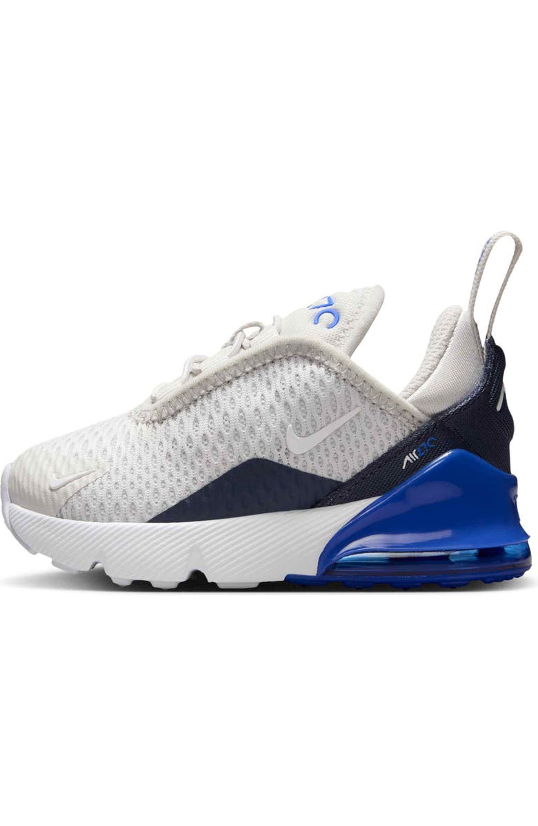 Nike Kids' Air Max 270 Sneaker, Alternate, color, Vast Grey/ Hyper Royal/ Blue