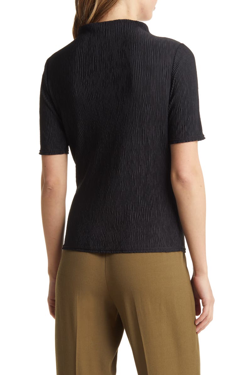 Halogen<sup>®</sup> Plissé Smocked Funnel Neck Top, Alternate, color, 