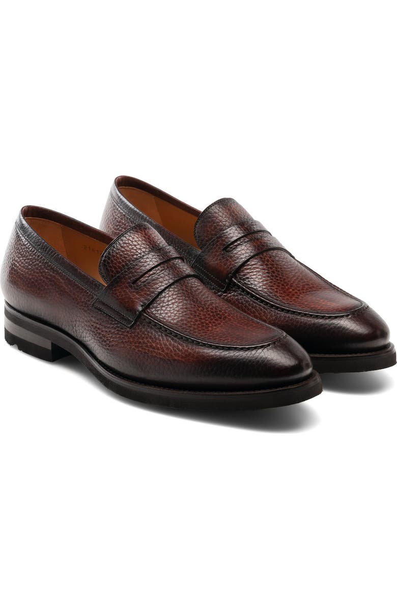 Magnanni Matlin Apron Toe Penny Loafer, Main, color,