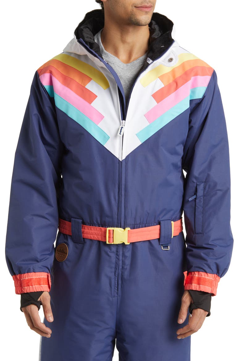 Santa Fe Shredder Waterproof Snowsuit, Alternate, color, NAVY