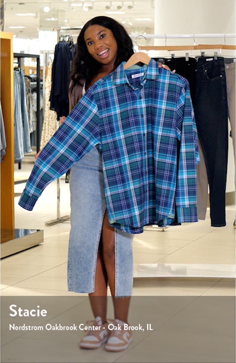 Lazlo Check Stretch Cotton & Silk Button-Up Shirt, sales video thumbnail