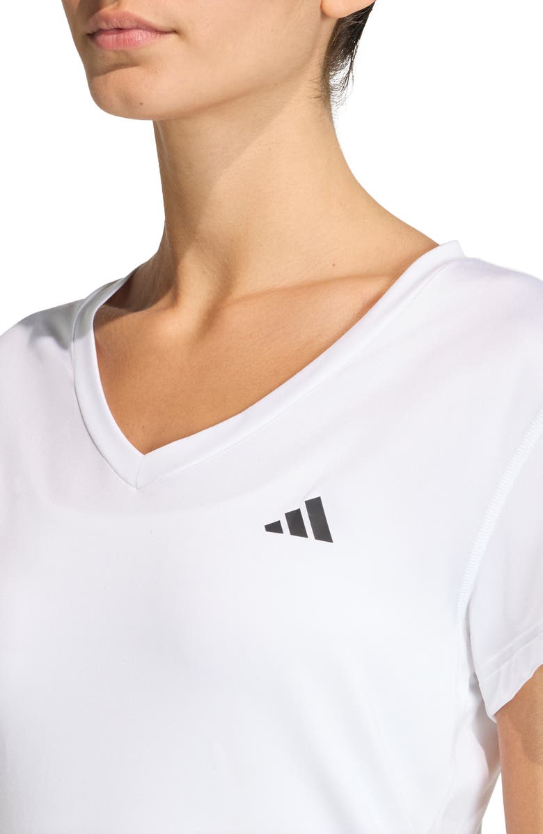 adidas V-Neck T-Shirt, Alternate, color, White