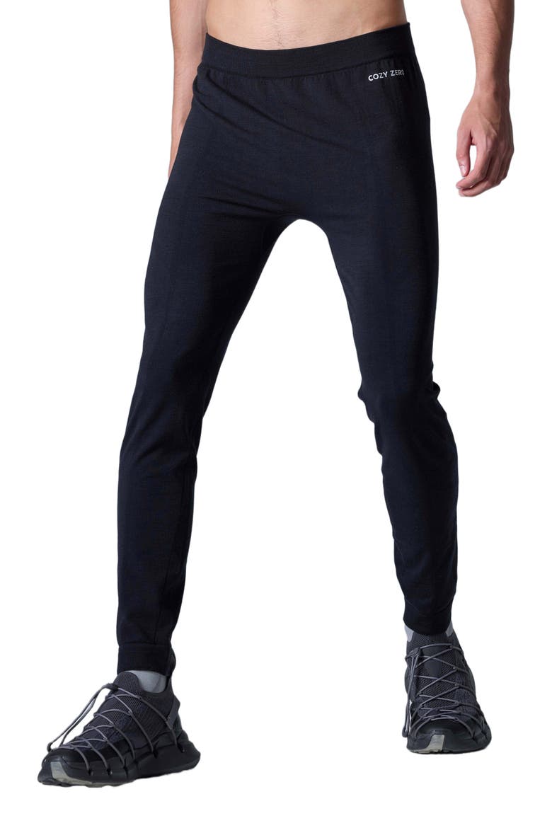 Tech Merino Base Layer Slim Fit Jogger, Alternate, color, Black