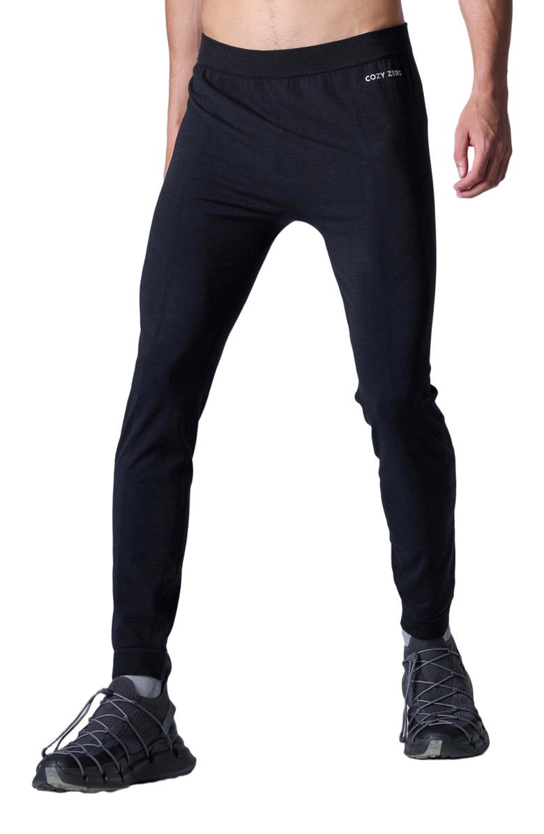 COZY ZERO Tech Merino Base Layer Slim Fit Jogger, Alternate, color, Black