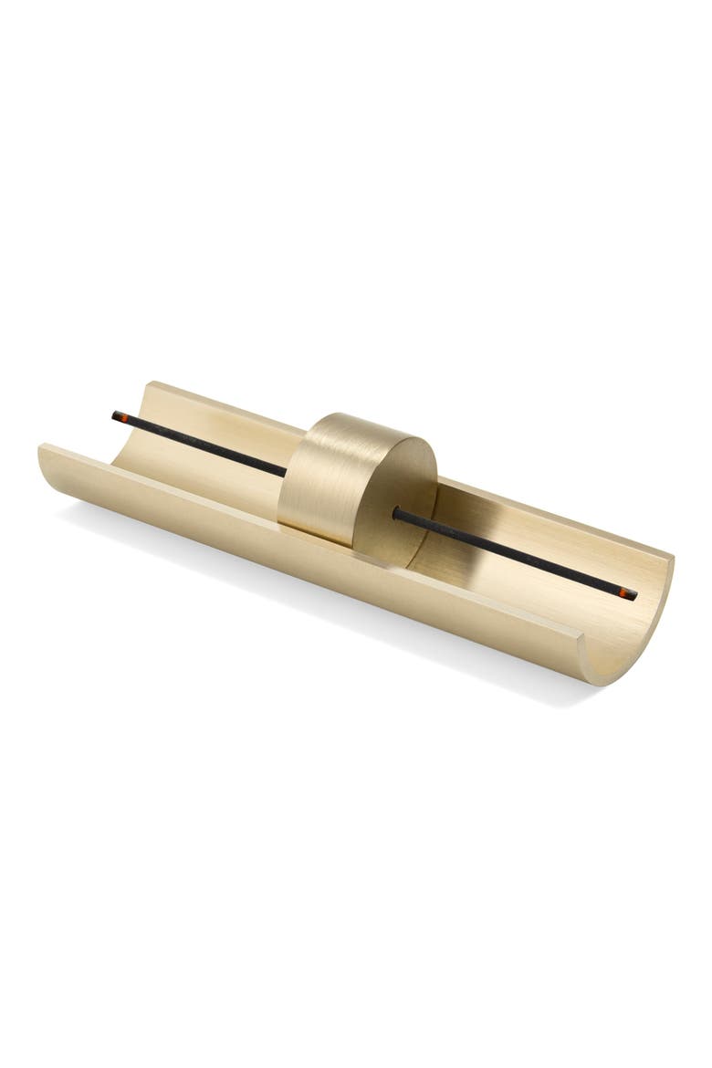 Circa Brass Incense Burner, Main, color, BRASS