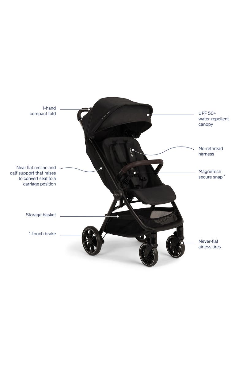Nuna TRVL<sup>™</sup> LX + PIPA<sup>™</sup> urbn Stroller & Car Seat Travel System, Alternate, color, Caviar/ Chocolate