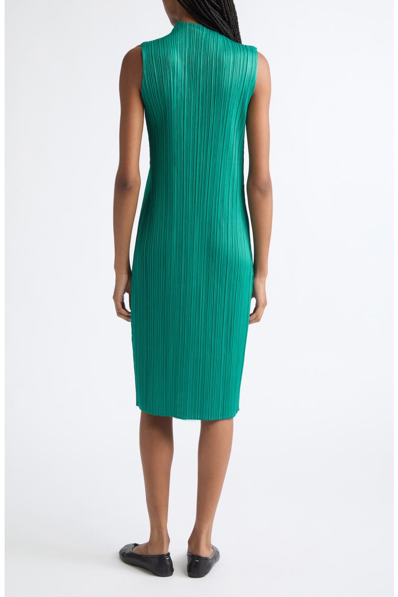 Monthly Colors July Pleated Sleeveless Midi Dress, Alternate, color, FRESH GREEN