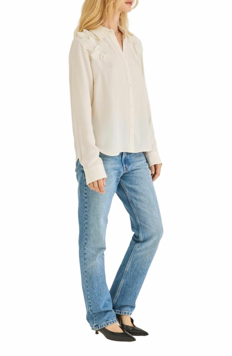 Rebecca Taylor Mia Top, Alternate, color, Ivory